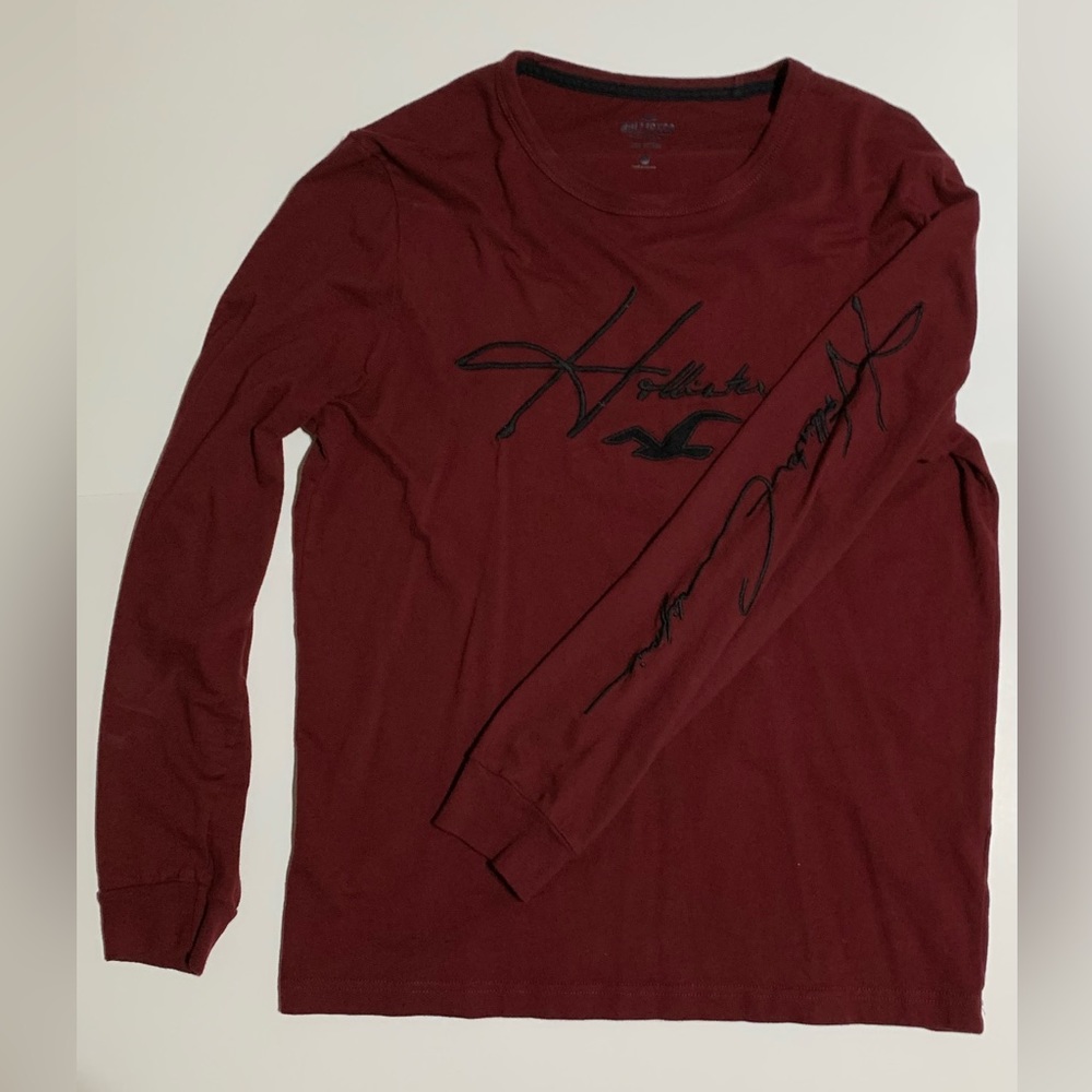 Hollister long sleeve maroon
